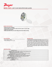 Thumbnail of document Data Sheet - DAFA Air Flow Indicator and Alarm